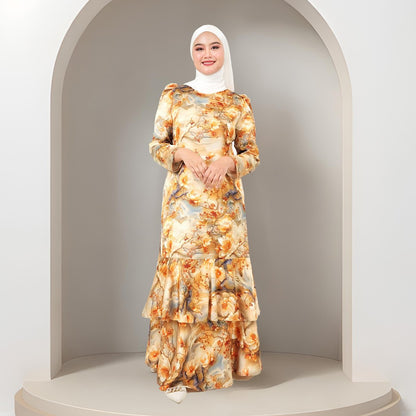Dress Laura Mango 20D Baju Raya 2025 Fashion Wanita Muslimah
