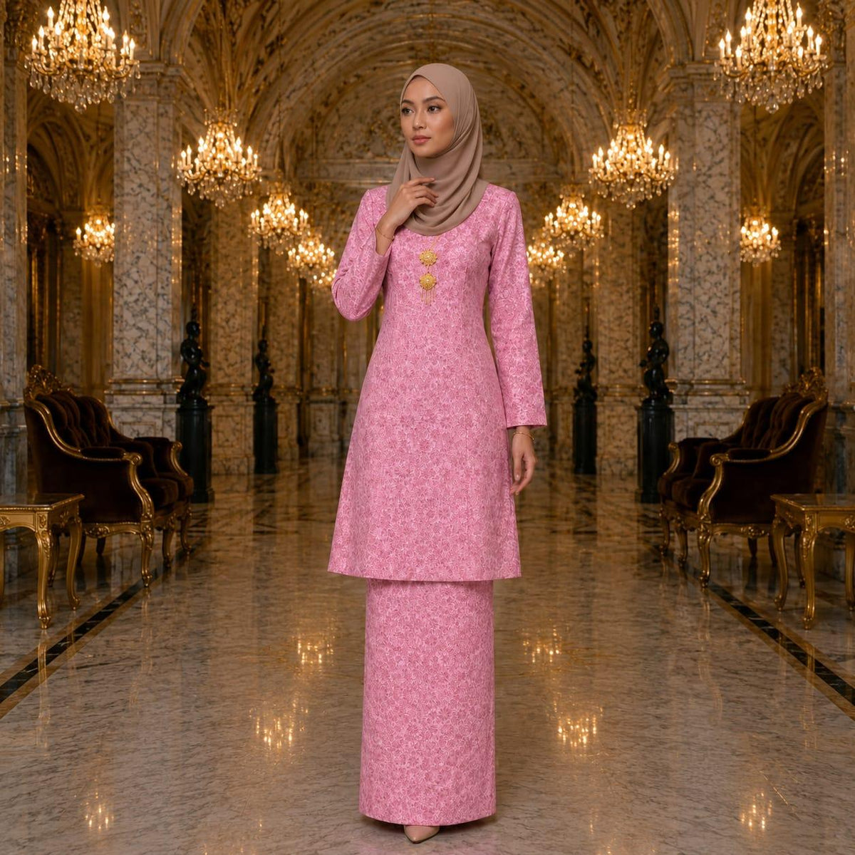 KURUNG AYU LESTARI Velora Brocade Fashion Wanita Muslimah