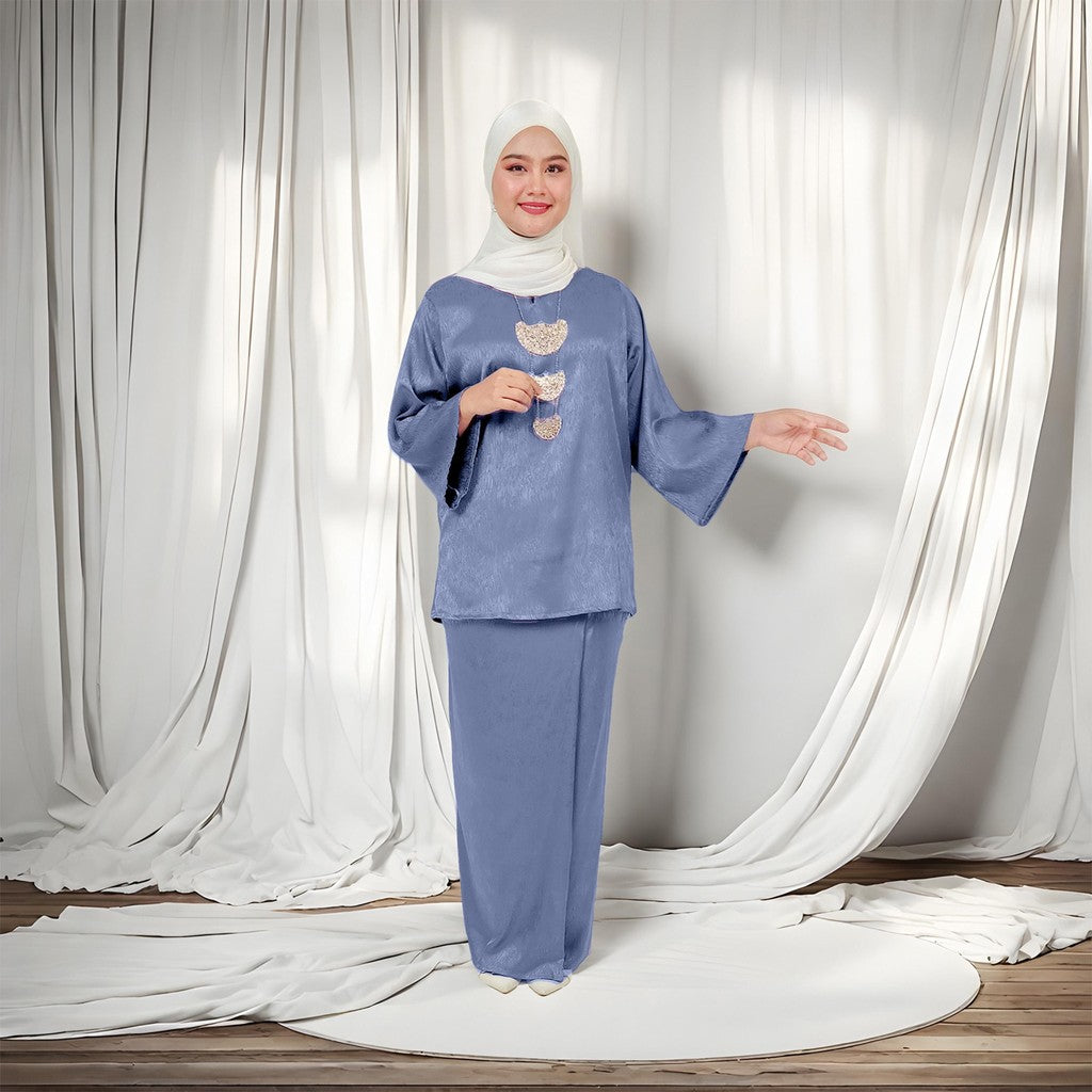 Set Baju Kurung Kedah Klasik Jacquard Raya 2025 Fashion Wanita Muslimah