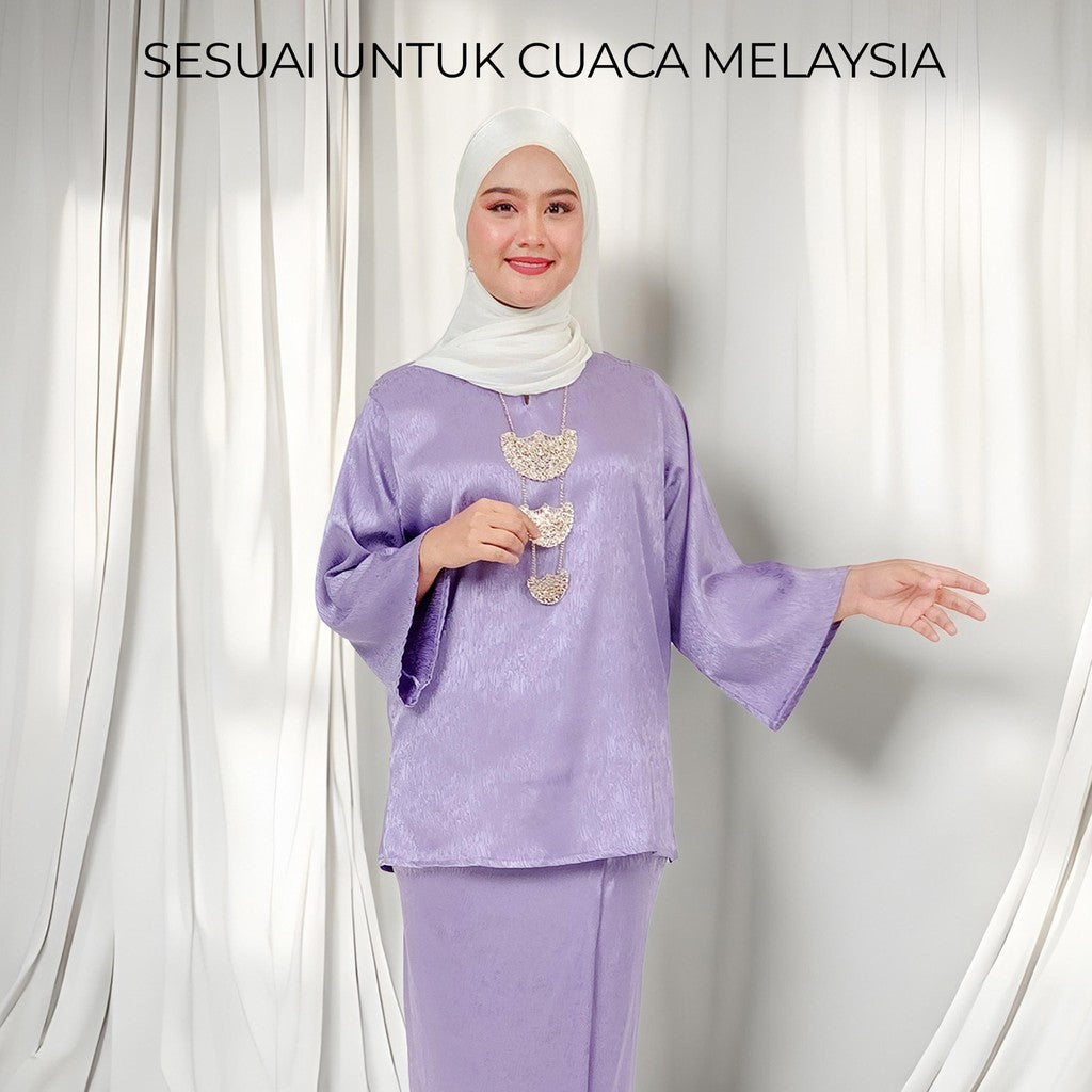 Set Baju Kurung Kedah Klasik Jacquard Raya 2025 Fashion Wanita Muslimah