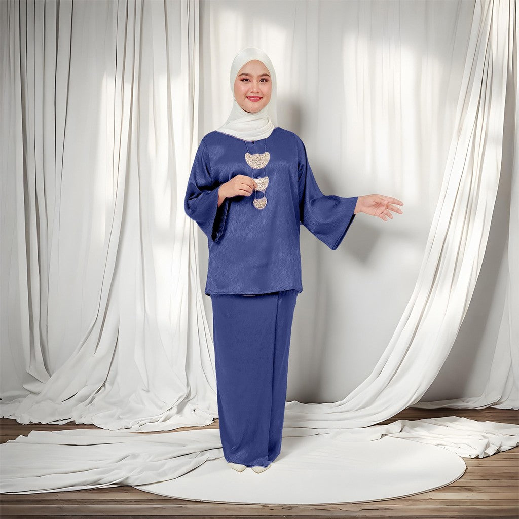 Set Baju Kurung Kedah Klasik Jacquard Raya 2025 Fashion Wanita Muslimah